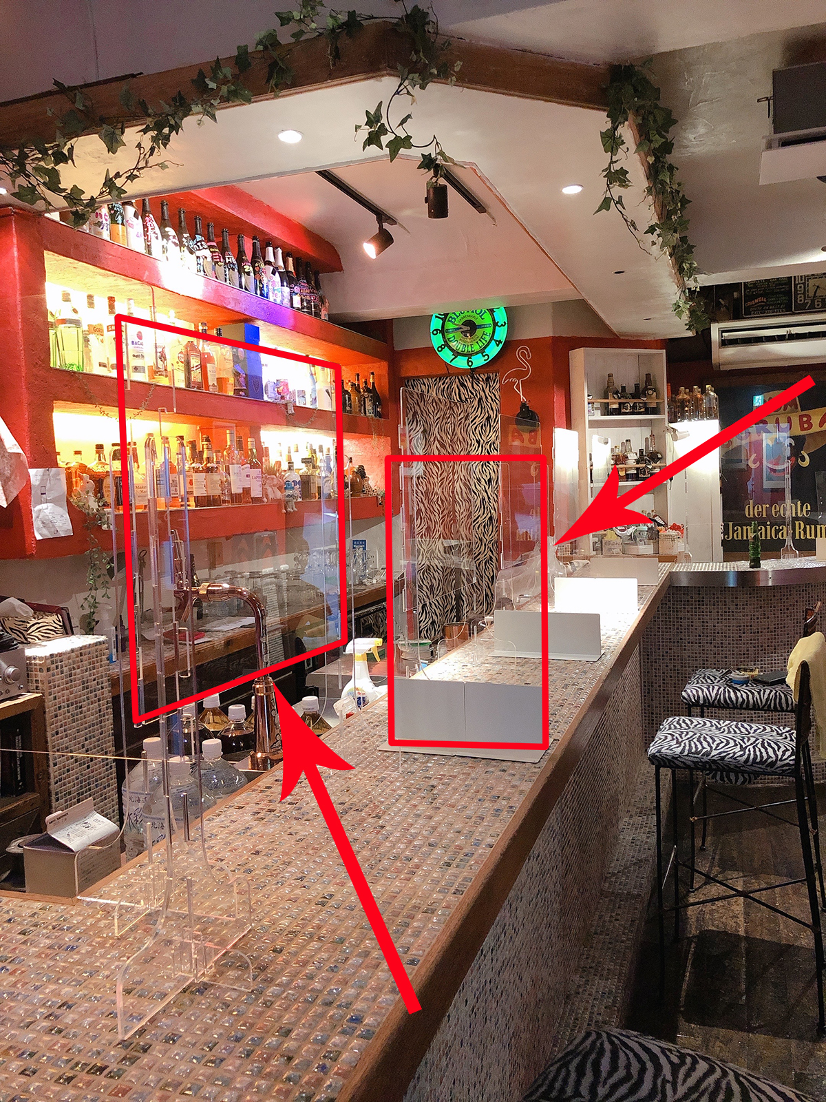 アクリル板設置